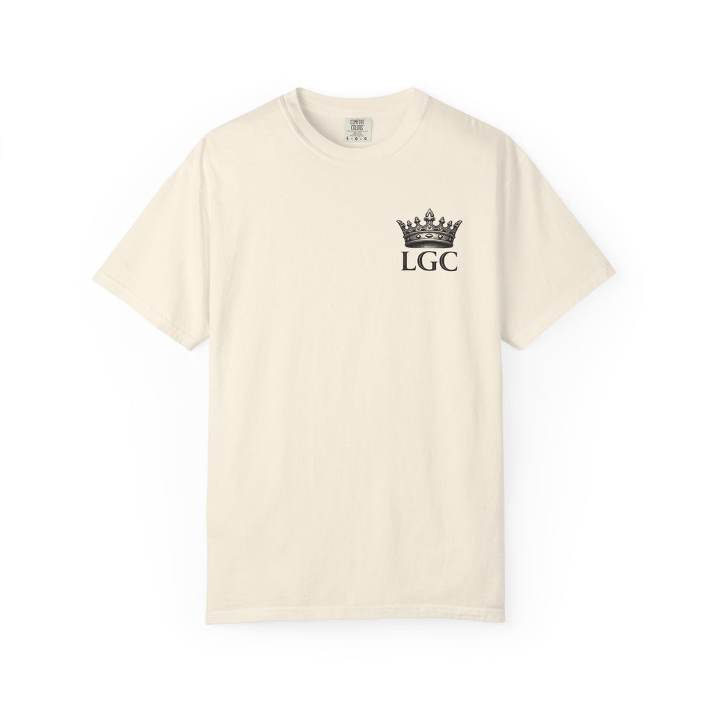 Lyfe Grind Co. “Guard Your Kingdom” Crest Tee — Castle Core Collection