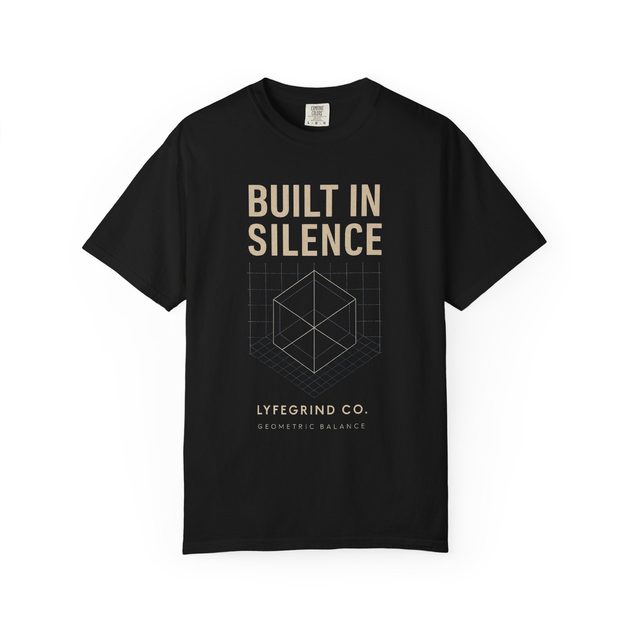 Built In Silence Tee – LyfeGrind Co. | Geometric Balance Series