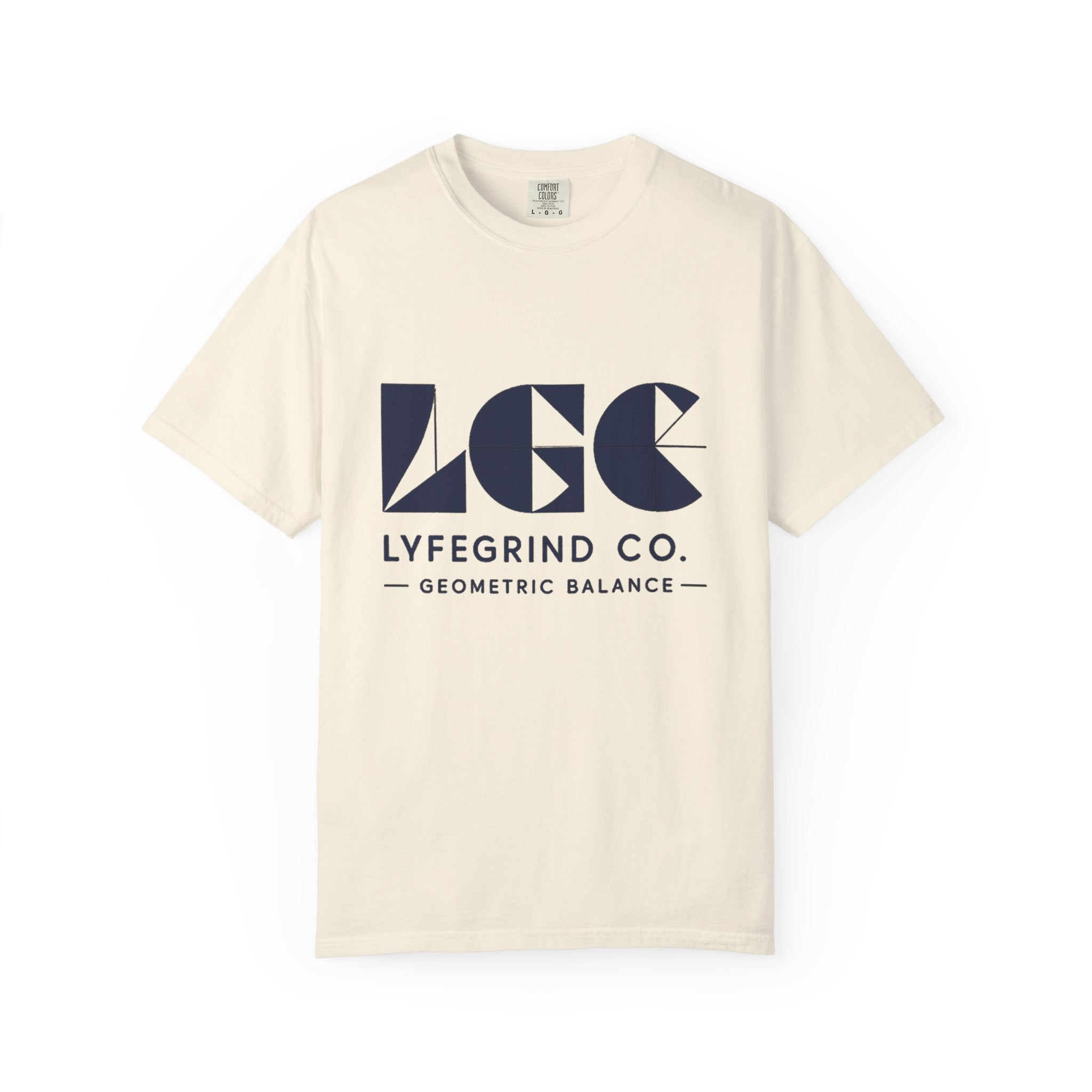 LGC Street Logo Tee – LyfeGrind Co. | Geometric Balance Series
