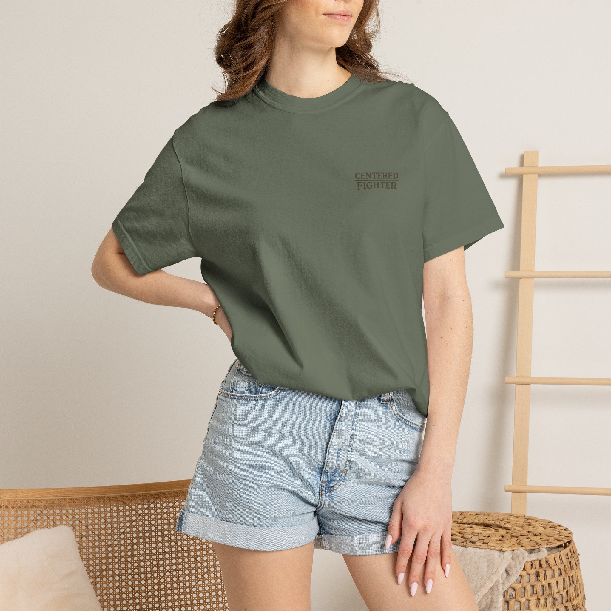 Centered Fighter Tee – LyfeGrind Co. | Angles Over Emotion | Geometric Balance Series