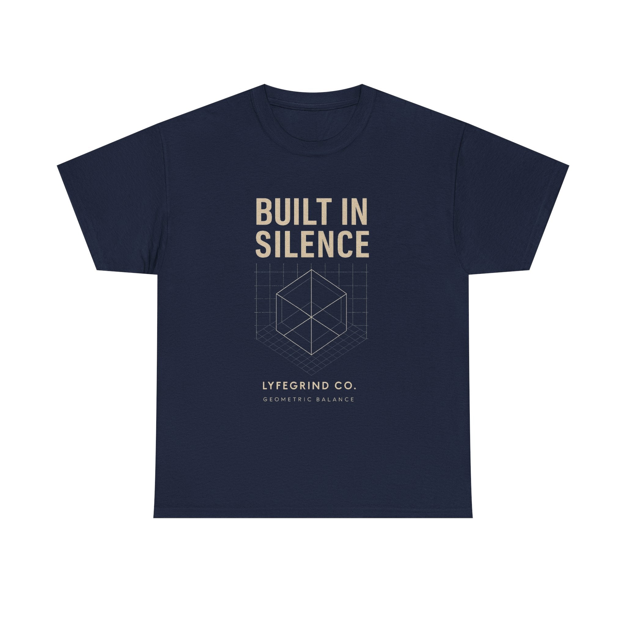 Built In Silence Tee – LyfeGrind Co. | Geometric Balance Series