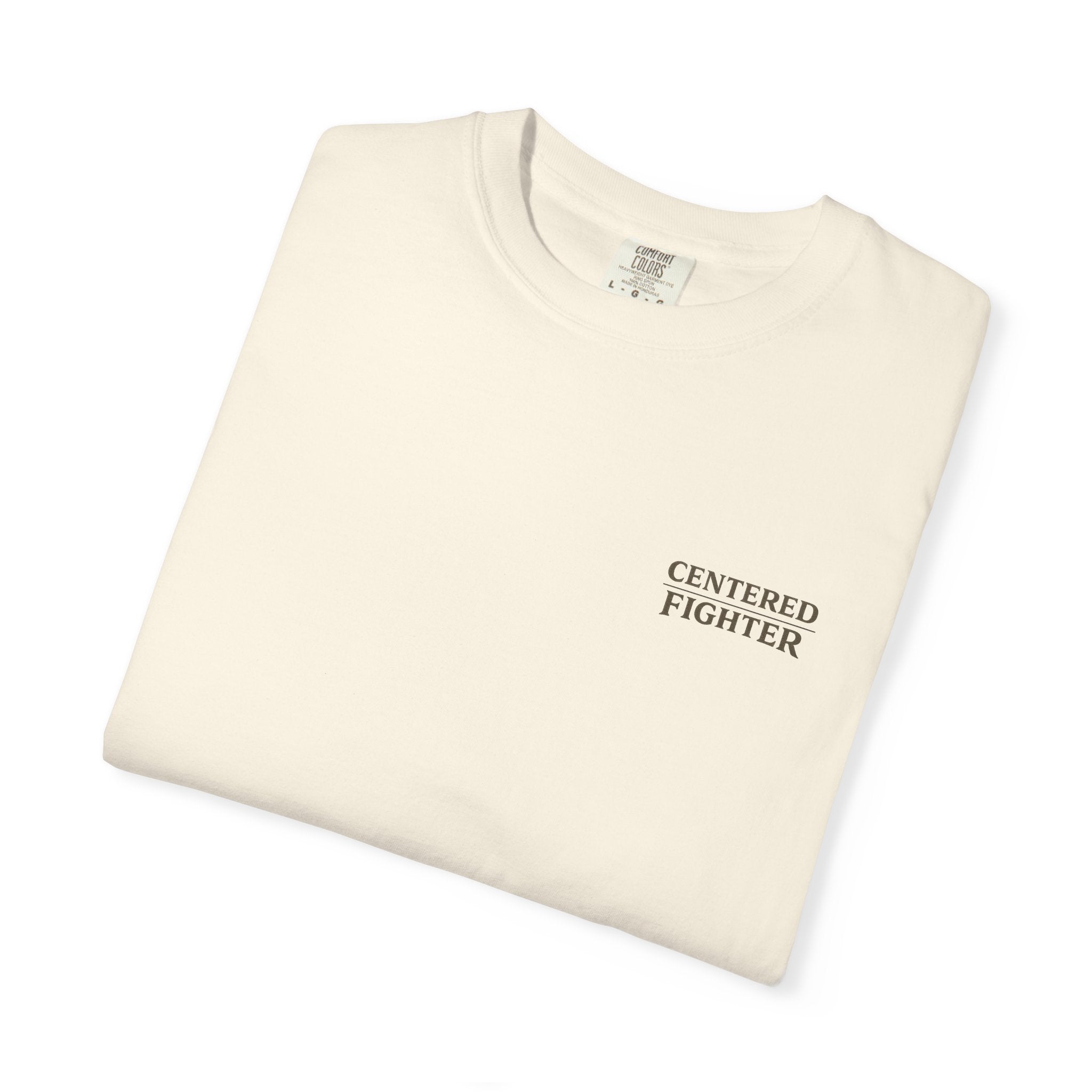 Centered Fighter Tee – LyfeGrind Co. | Angles Over Emotion | Geometric Balance Series
