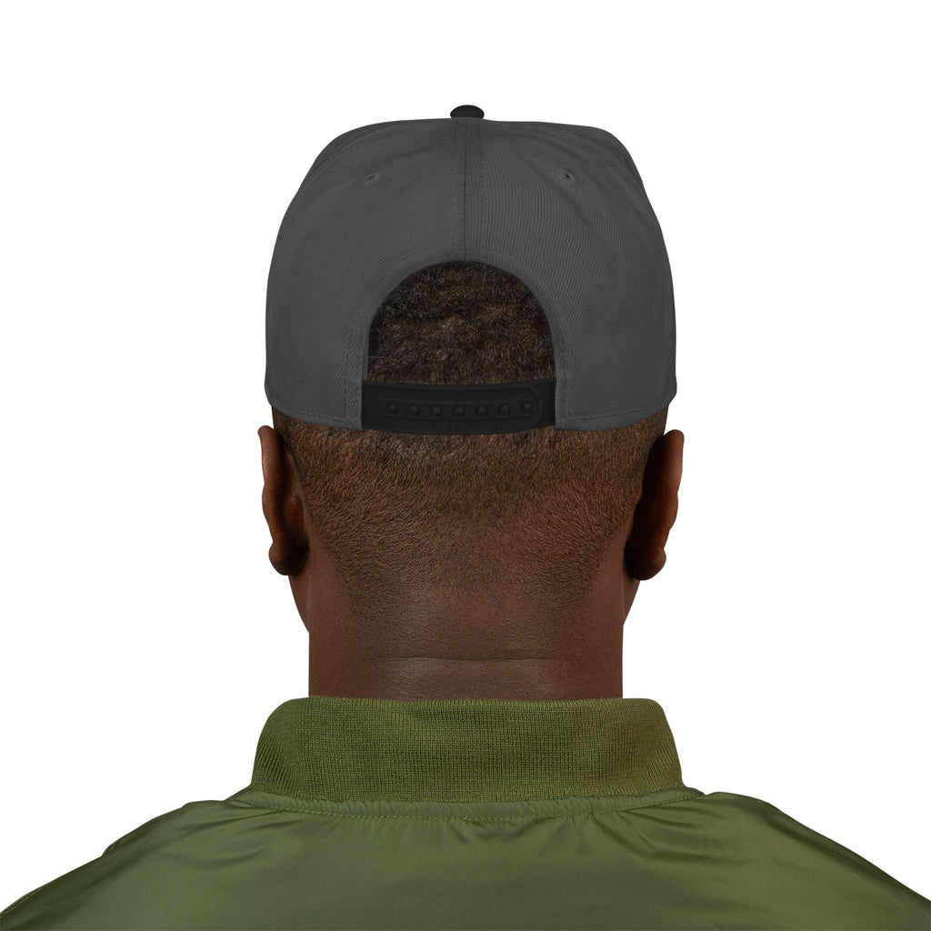 Lyfe Grind Co Snapback Hat – LGC Logo w/ Cross Detail | Faith-Based Streetwear Flat Brim Cap