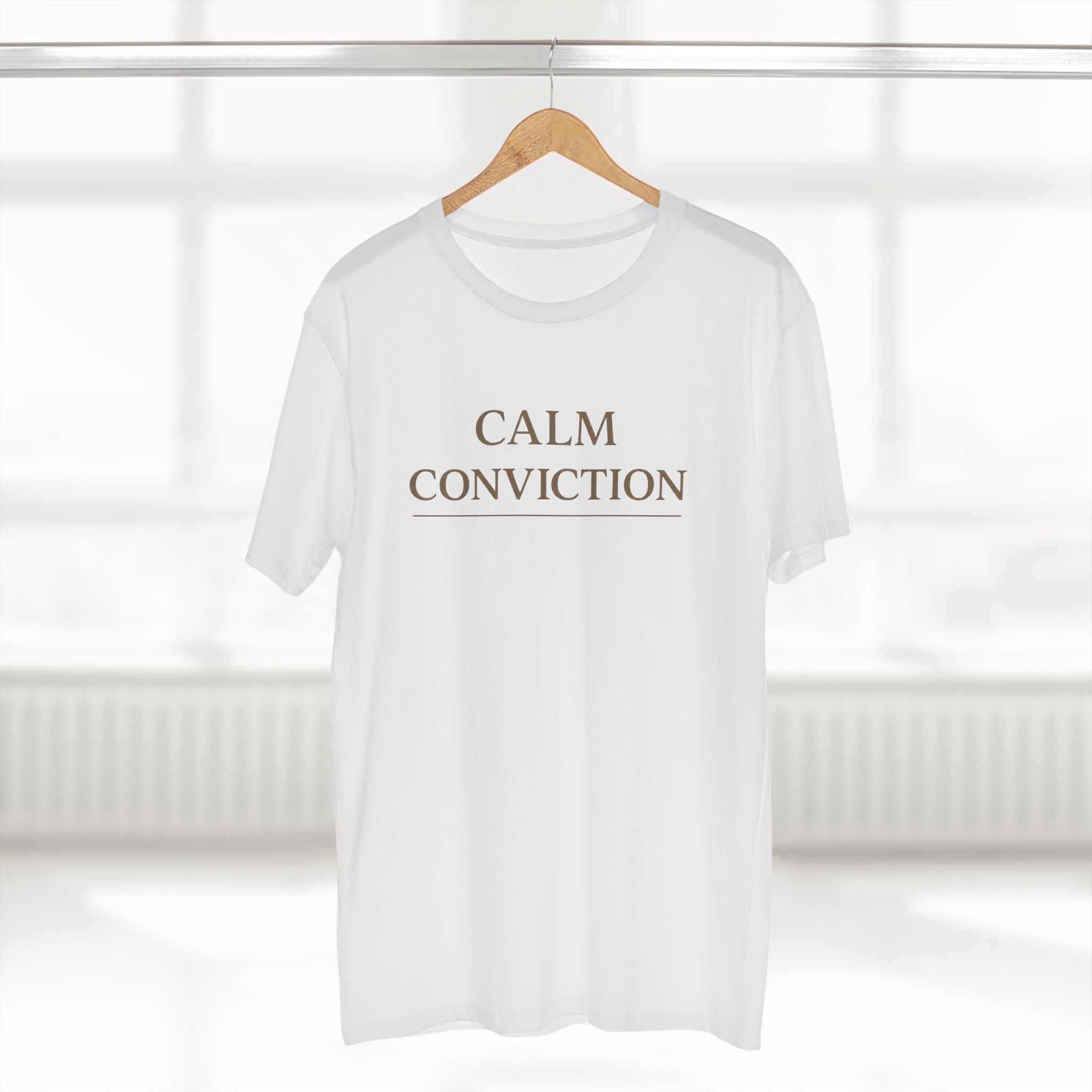 Calm Conviction – Minimalist Faith Streetwear Tee | Lyfe Grind Co.
