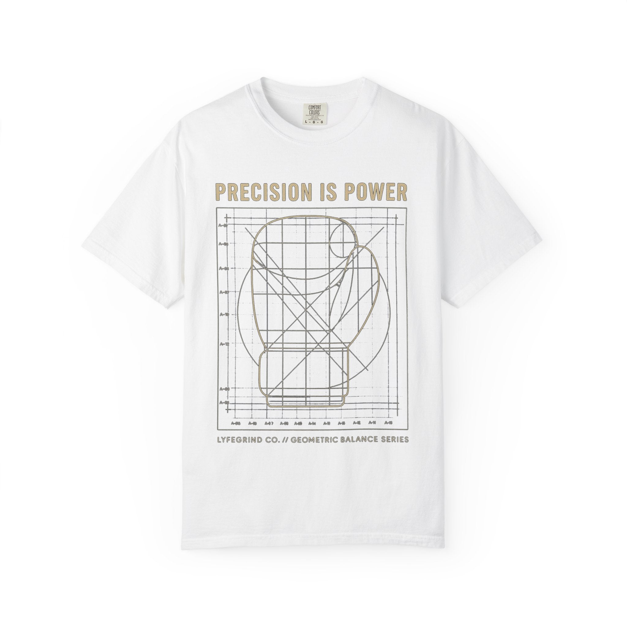 Precision Is Power Tee – LyfeGrind Co. | Geometric Balance Series
