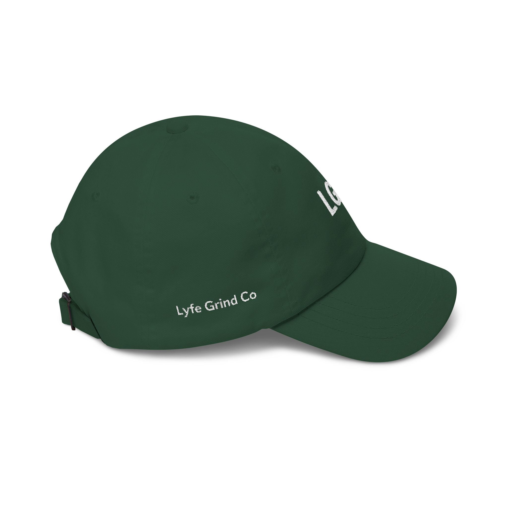 Lyfe Grind Co Dad Hat – LGC Minimal Logo Cap | Desert Streetwear Hat | Adjustable Strapback
