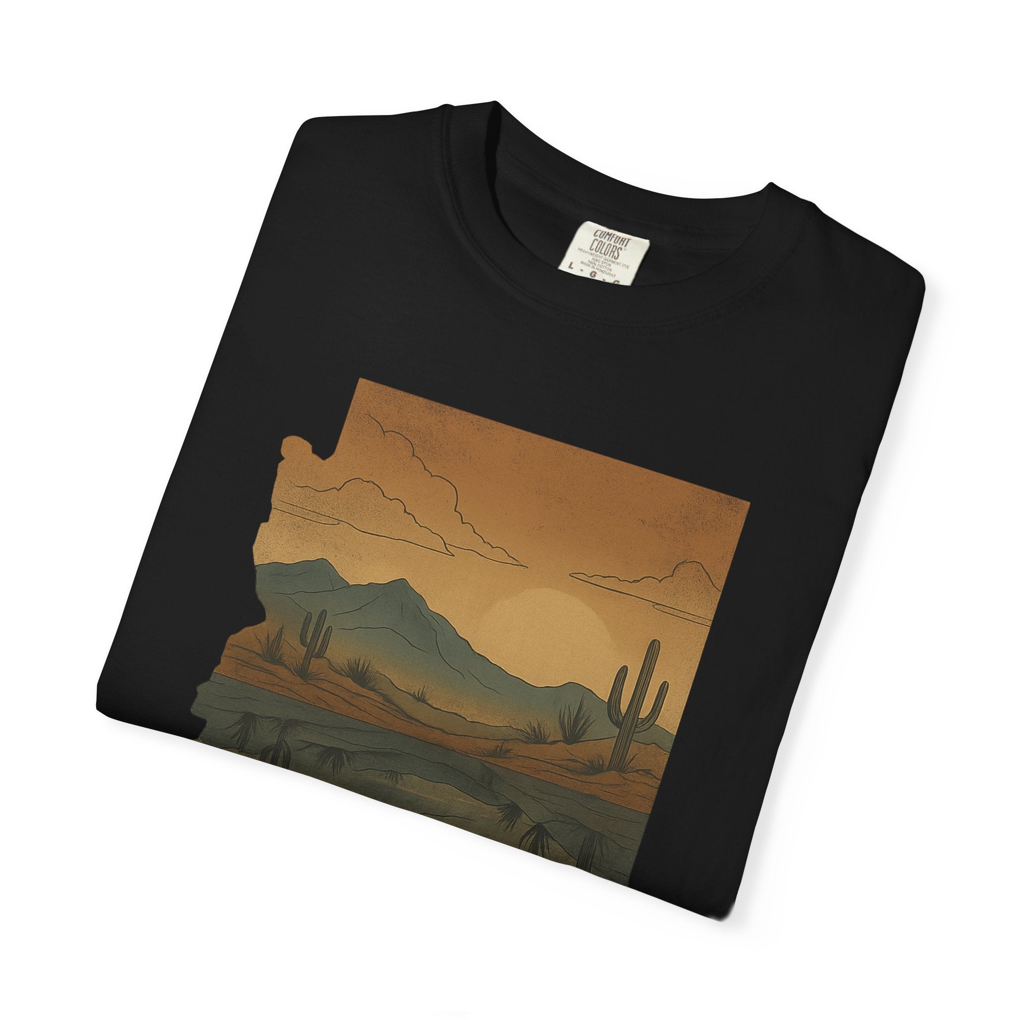 Reflection of Calm – Comfort Colors® 1717 Desert Art Tee | Lyfe Grind Co.