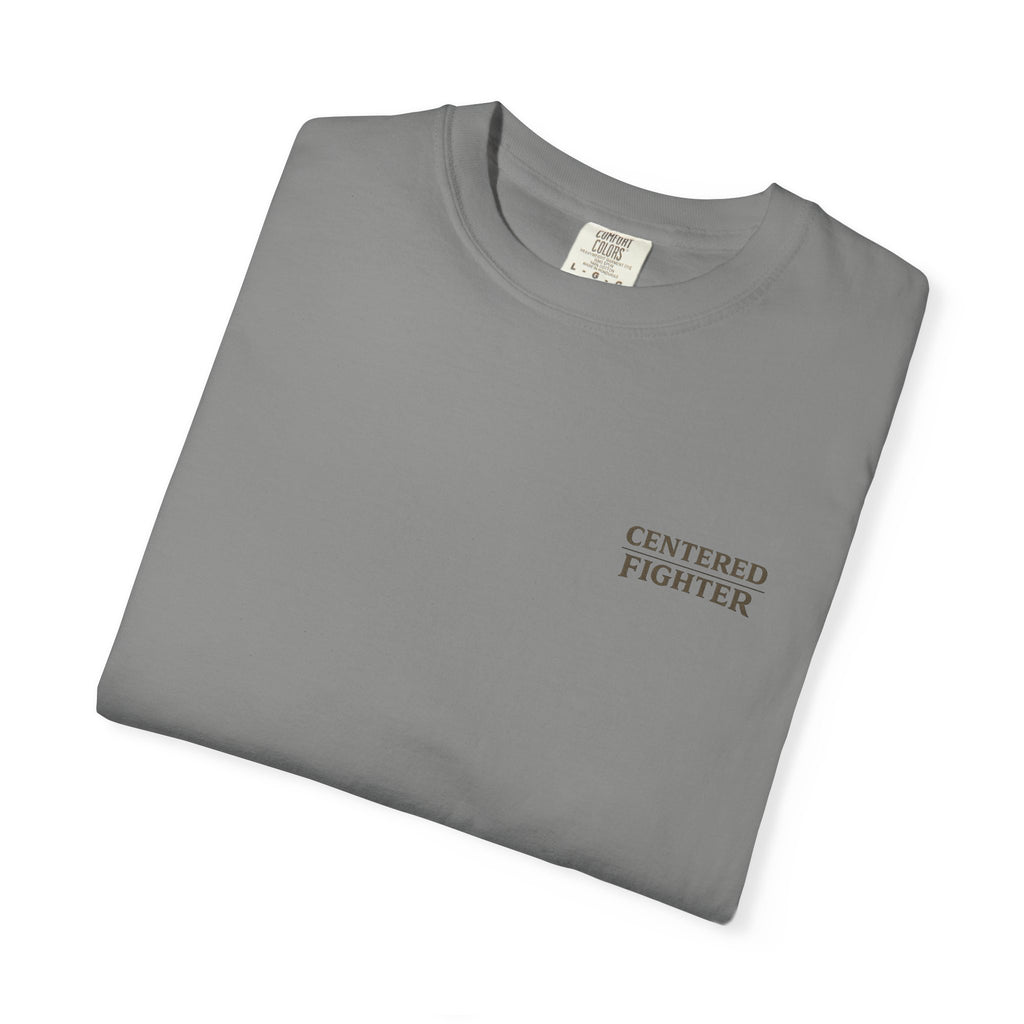 Centered Fighter Tee – LyfeGrind Co. | Angles Over Emotion | Geometric Balance Series