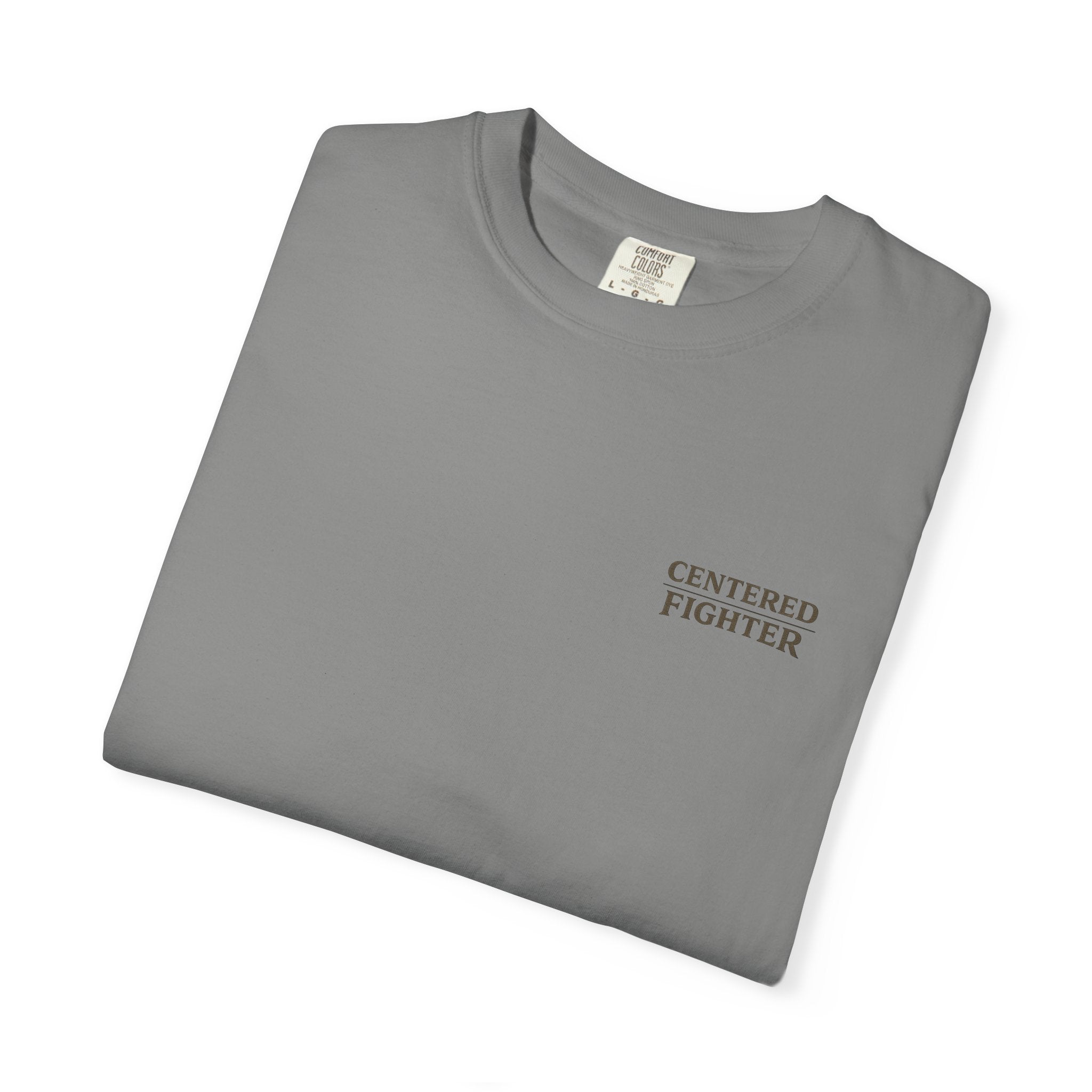 Centered Fighter Tee – LyfeGrind Co. | Angles Over Emotion | Geometric Balance Series