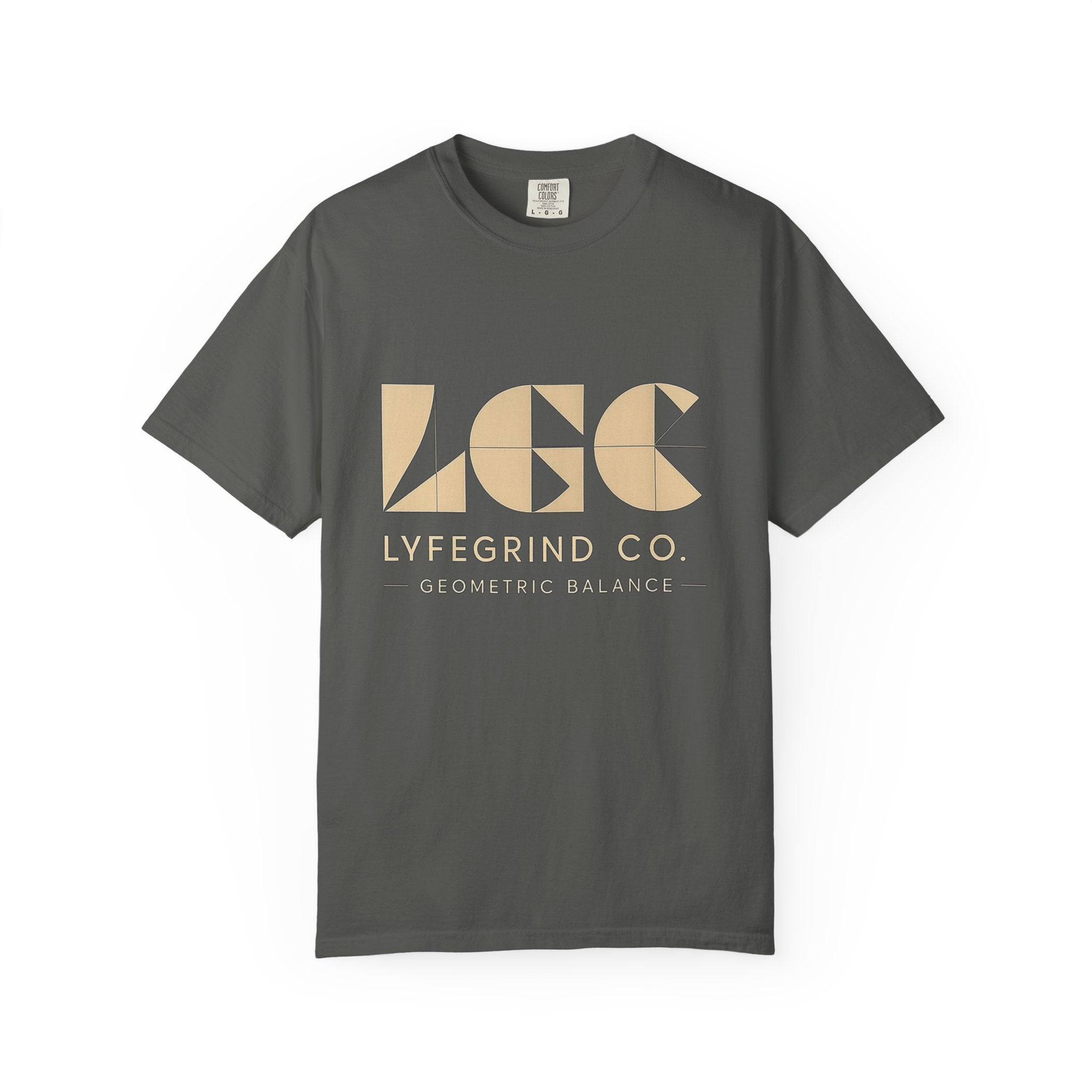 LGC Street Logo Tee – LyfeGrind Co. | Geometric Balance Series