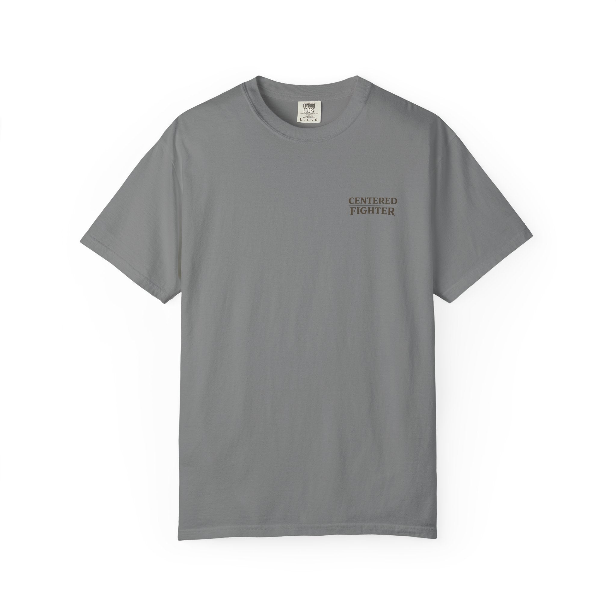 Centered Fighter Tee – LyfeGrind Co. | Angles Over Emotion | Geometric Balance Series
