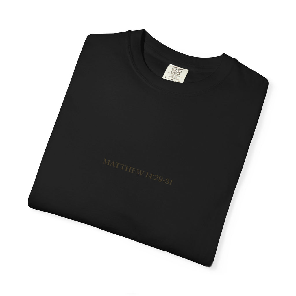 Faith Walks Doubt Sinks T-Shirt – Matthew 14:29–31 Christian Streetwear
