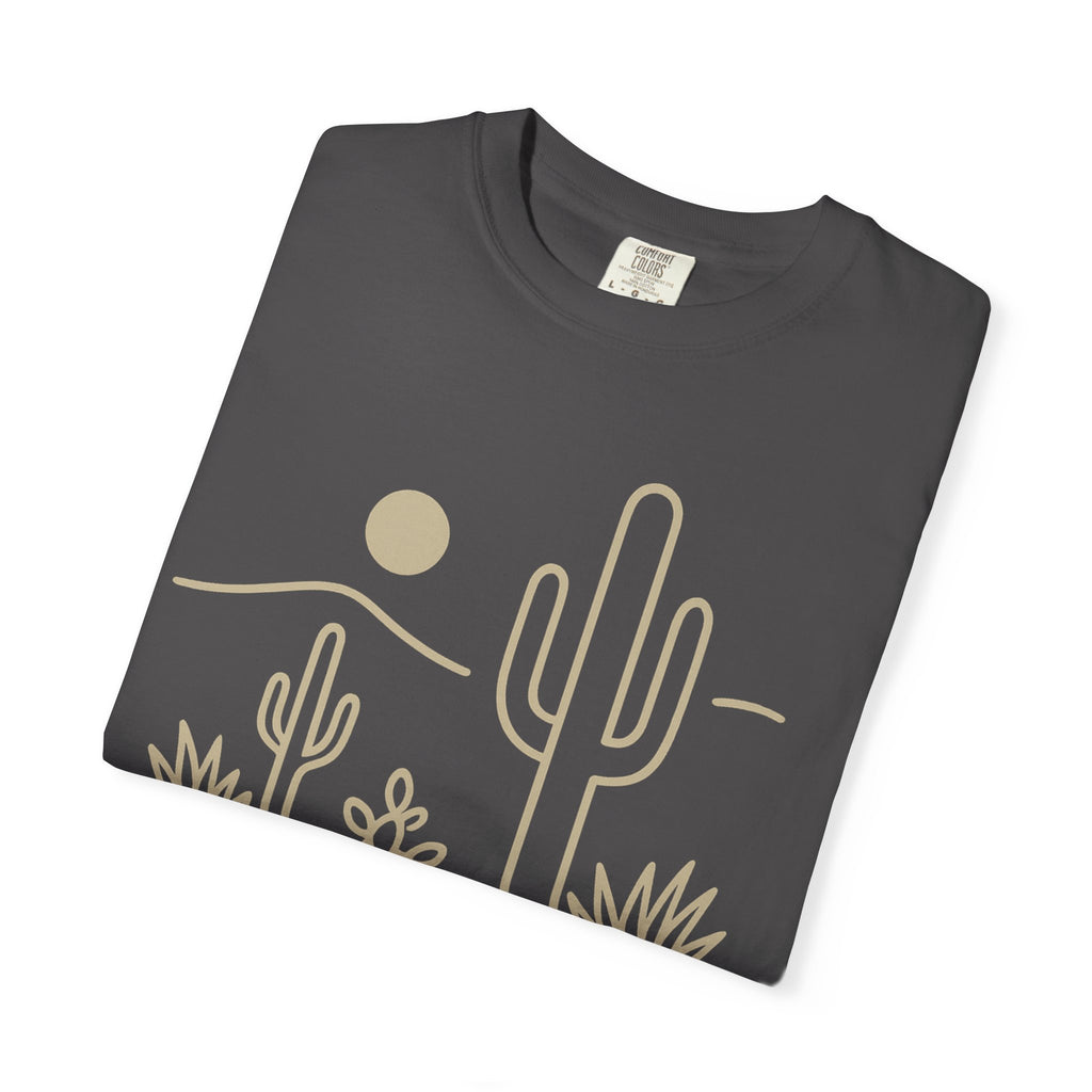 Lyfe Grind Co. – The Desert Teaches Discipline | Comfort Colors® 1717 | Western Minimal Desert Tee (Brick)