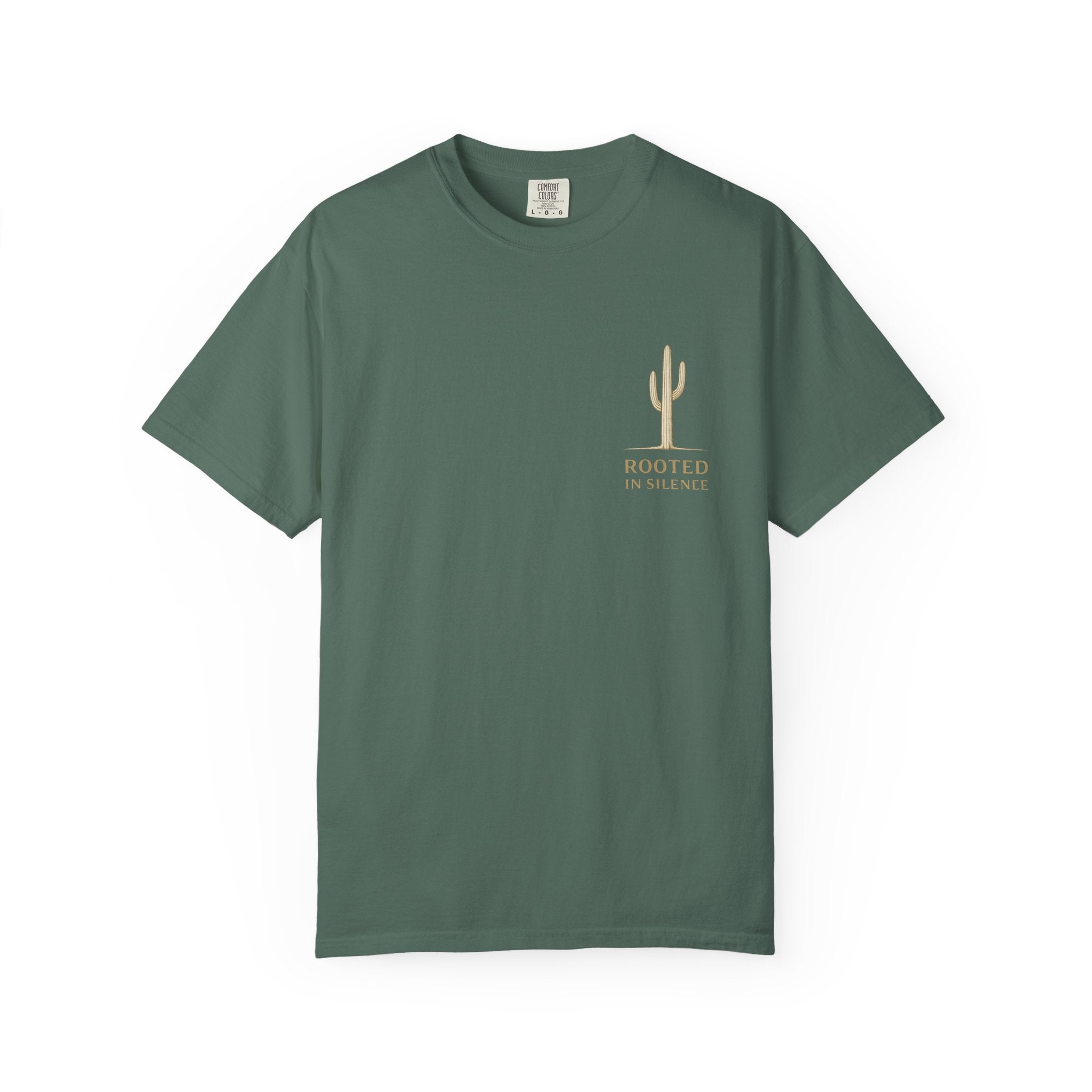Rooted in Silence T-Shirt | Minimalist Desert Tee | Arizona Cactus Shirt | Vintage Streetwear Graphic | Lyfe Grind Co