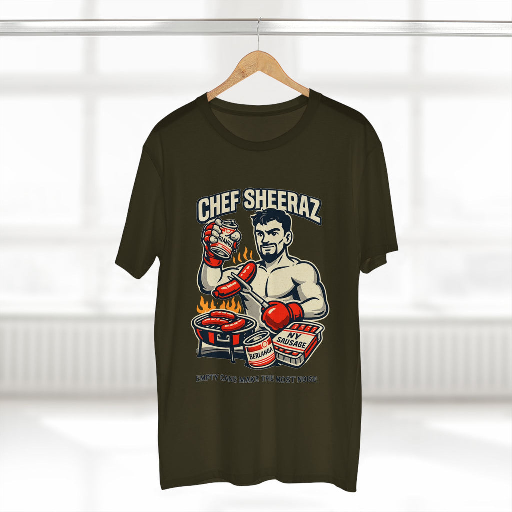 Chef Sheeraz Tee – “Empty Cans Make the Most Noise” Premium Boxing Streetwear Shirt