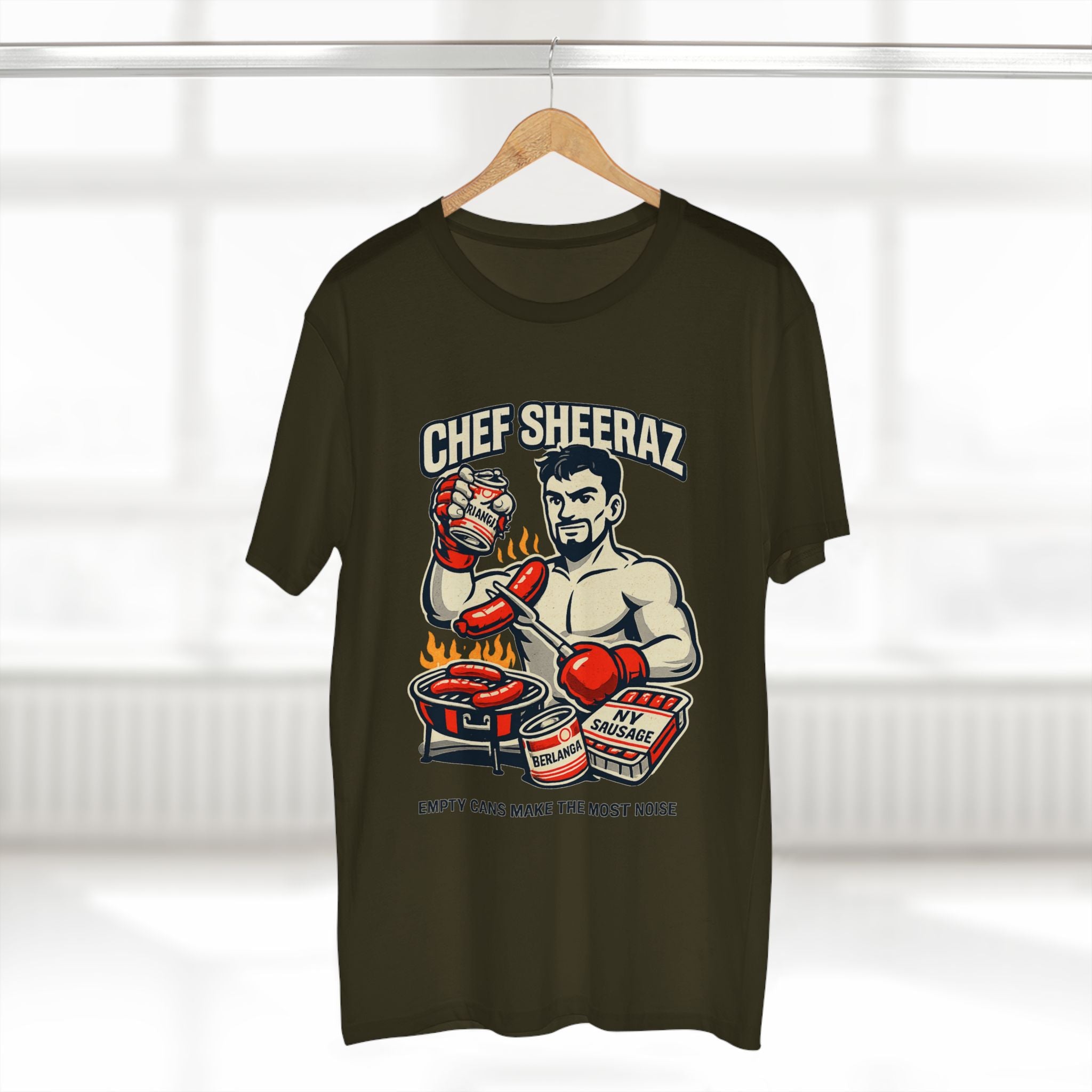 Chef Sheeraz Tee – “Empty Cans Make the Most Noise” Premium Boxing Streetwear Shirt