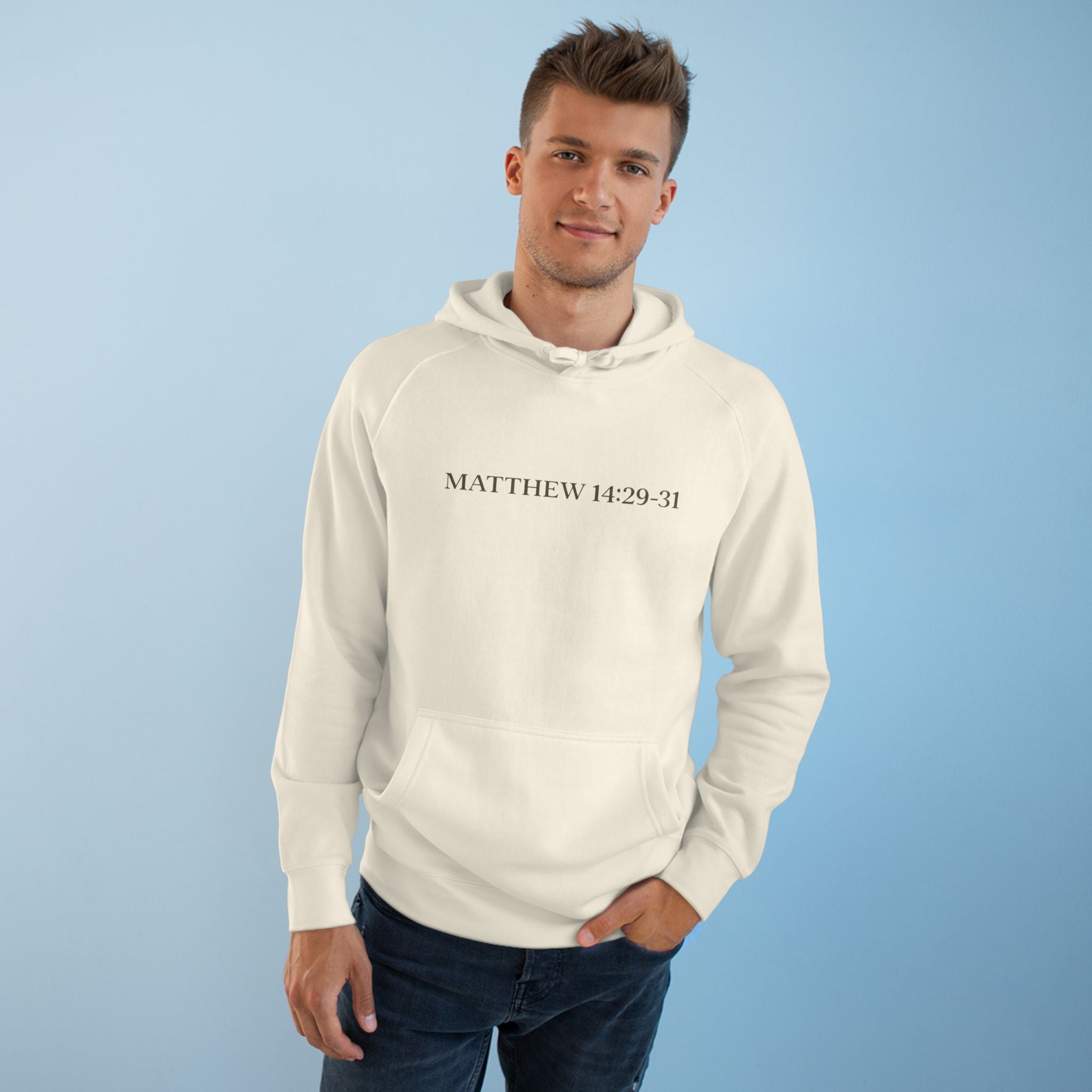 Lyfe Grind Co “Faith Walks, Doubt Sinks” Hoodie – Christian Streetwear Pullover, Matthew 14:29–31 Faith-Based Graphic Hoodie