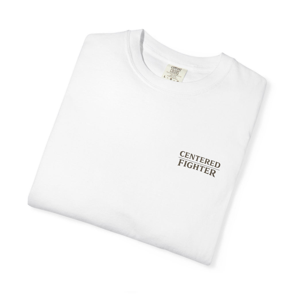 Centered Fighter Tee – LyfeGrind Co. | Angles Over Emotion | Geometric Balance Series