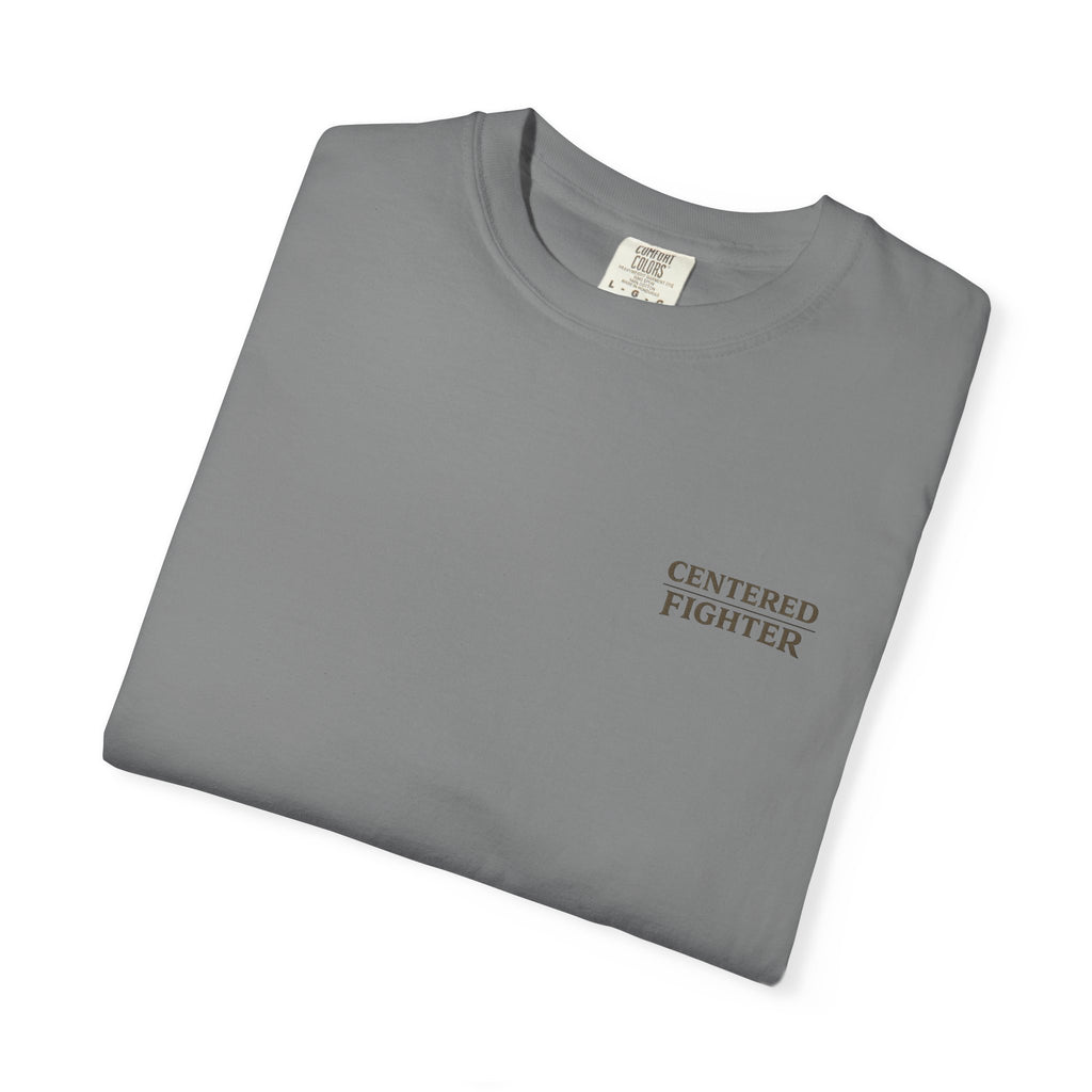 Centered Fighter Tee – LyfeGrind Co. | Angles Over Emotion | Geometric Balance Series