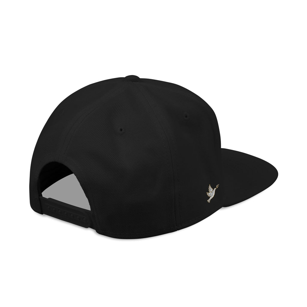 Lyfe Grind Co Snapback Hat – LGC Logo w/ Dove Detail | Premium Flat Brim Streetwear Cap