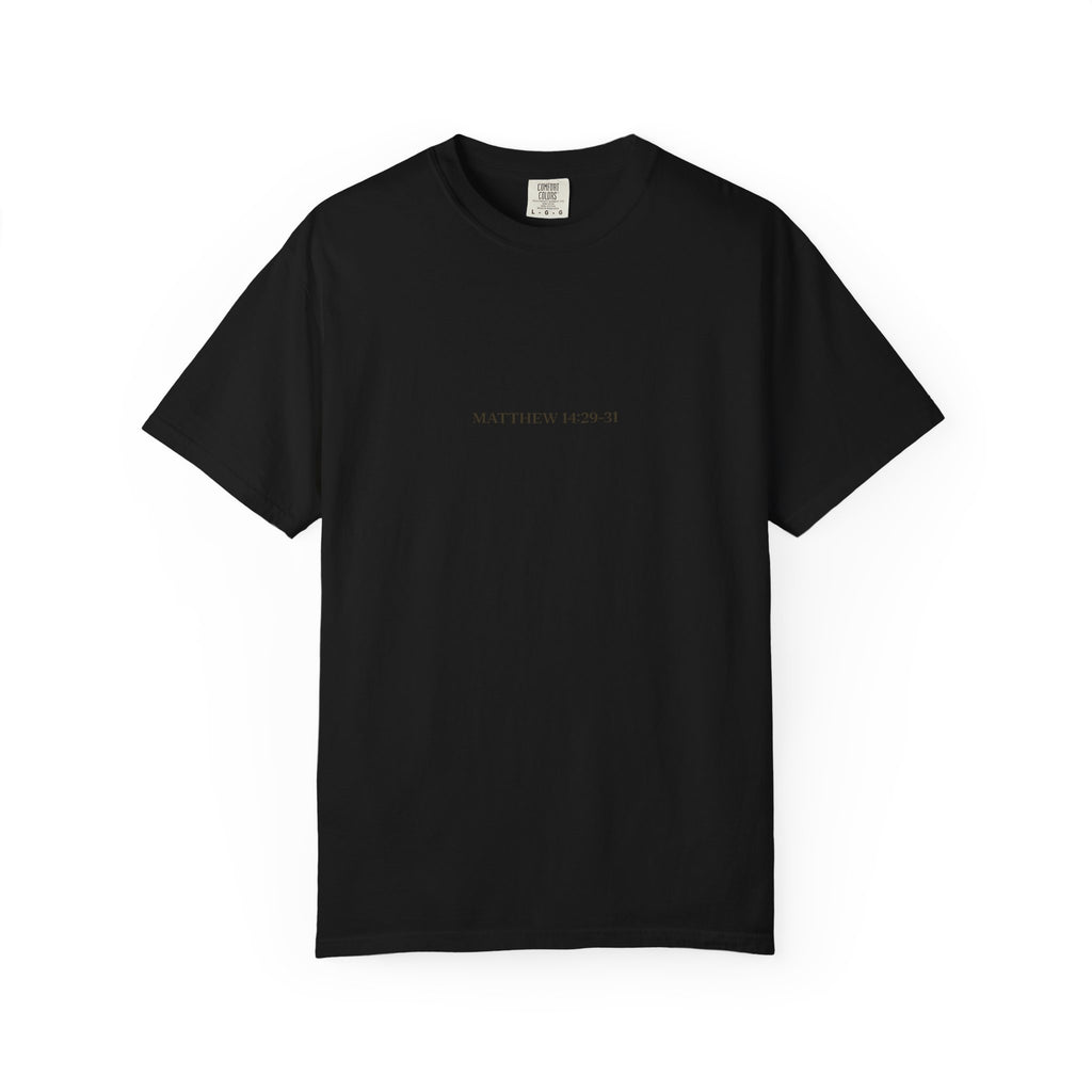 Faith Walks Doubt Sinks T-Shirt – Matthew 14:29–31 Christian Streetwear