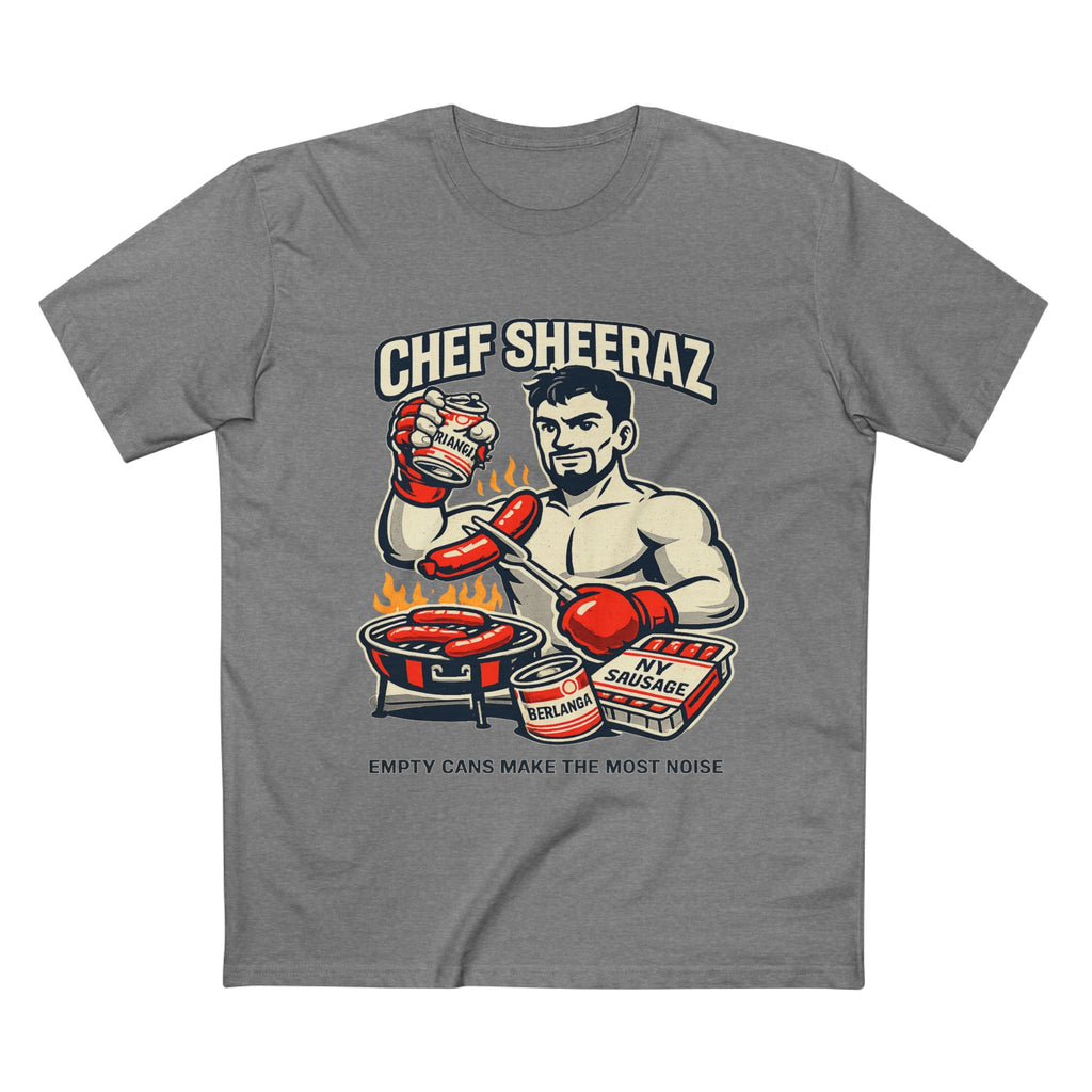 Chef Sheeraz Tee – “Empty Cans Make the Most Noise” Premium Boxing Streetwear Shirt