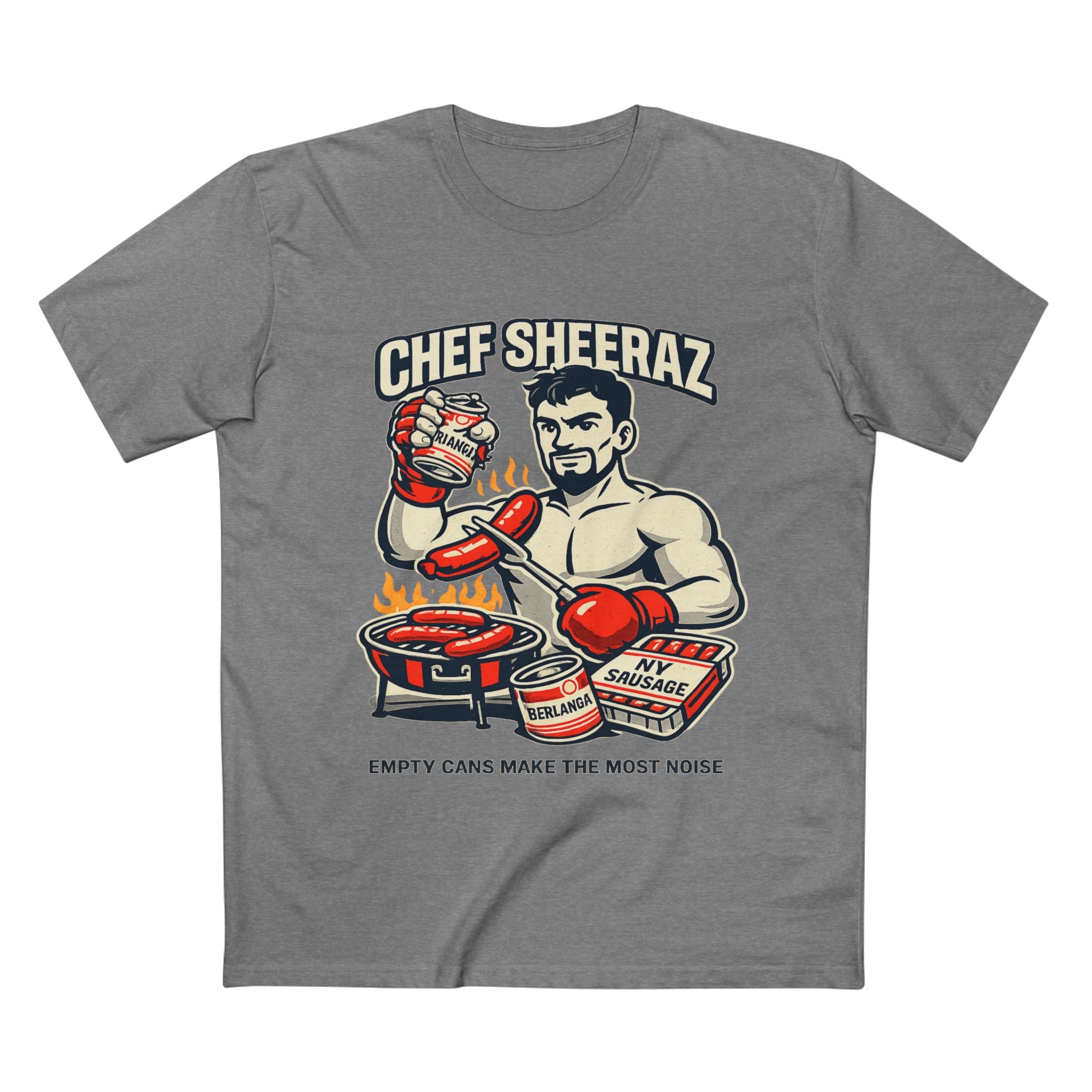 Chef Sheeraz Tee – “Empty Cans Make the Most Noise” Premium Boxing Streetwear Shirt