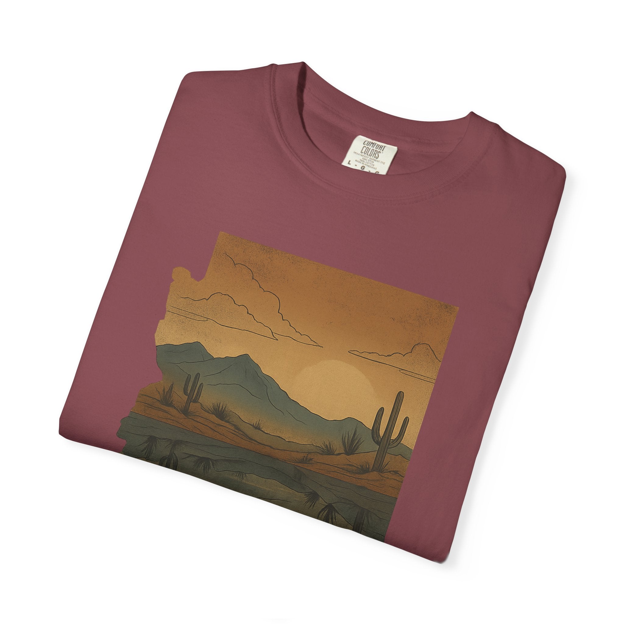 Reflection of Calm – Comfort Colors® 1717 Desert Art Tee | Lyfe Grind Co.