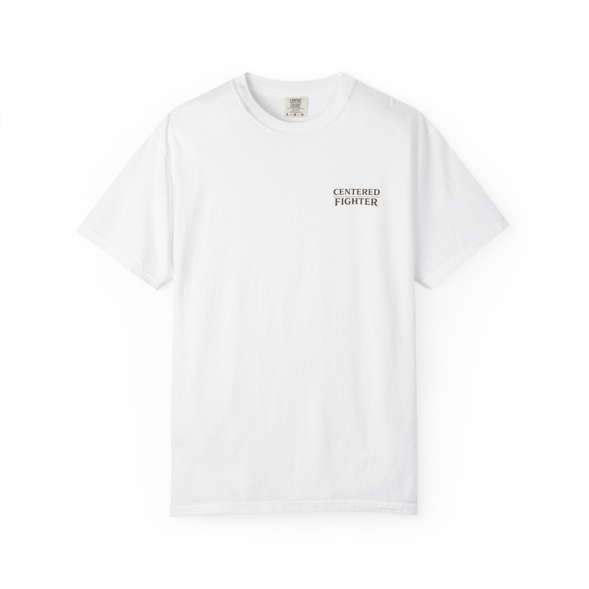Centered Fighter Tee – LyfeGrind Co. | Angles Over Emotion | Geometric Balance Series