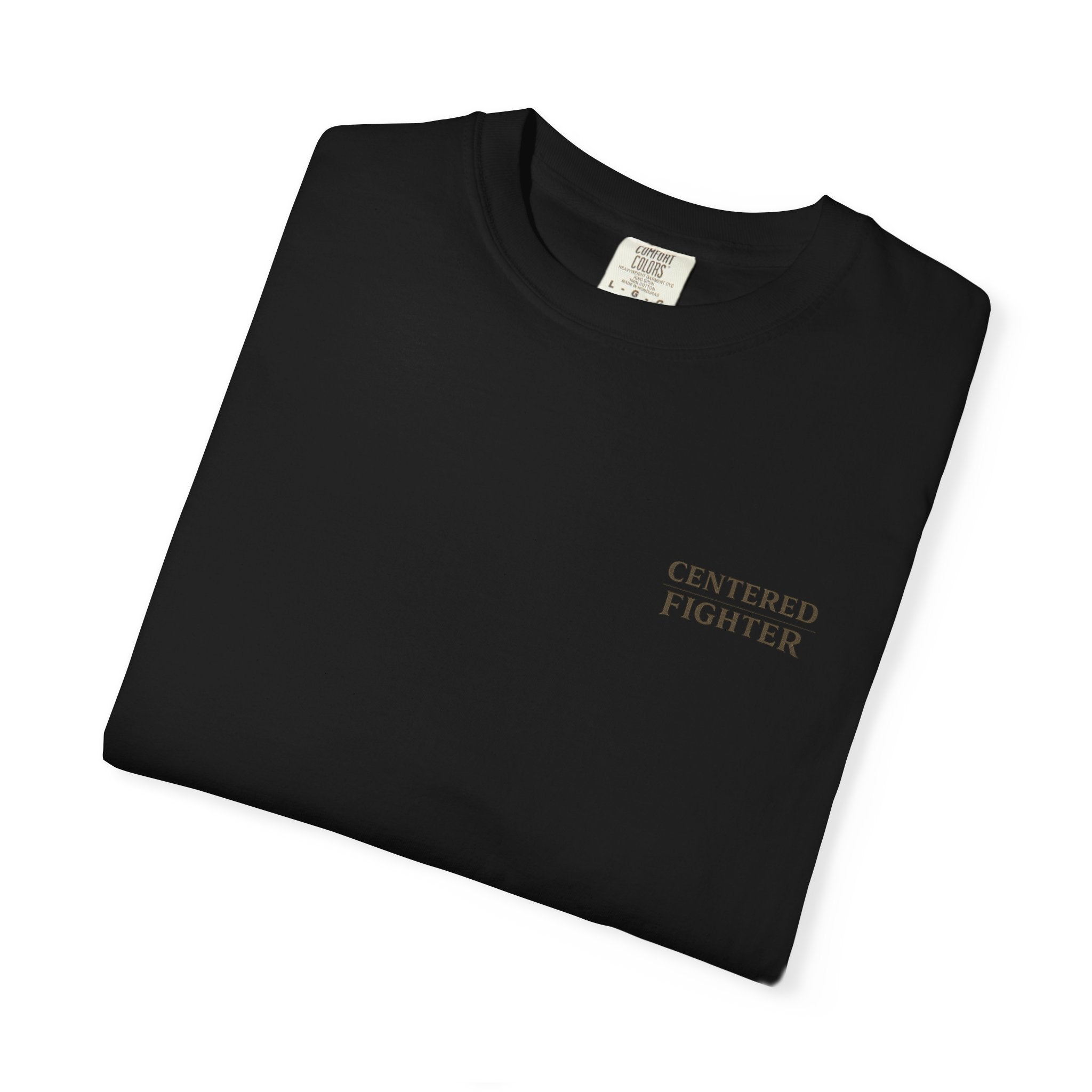 Centered Fighter Tee – LyfeGrind Co. | Angles Over Emotion | Geometric Balance Series