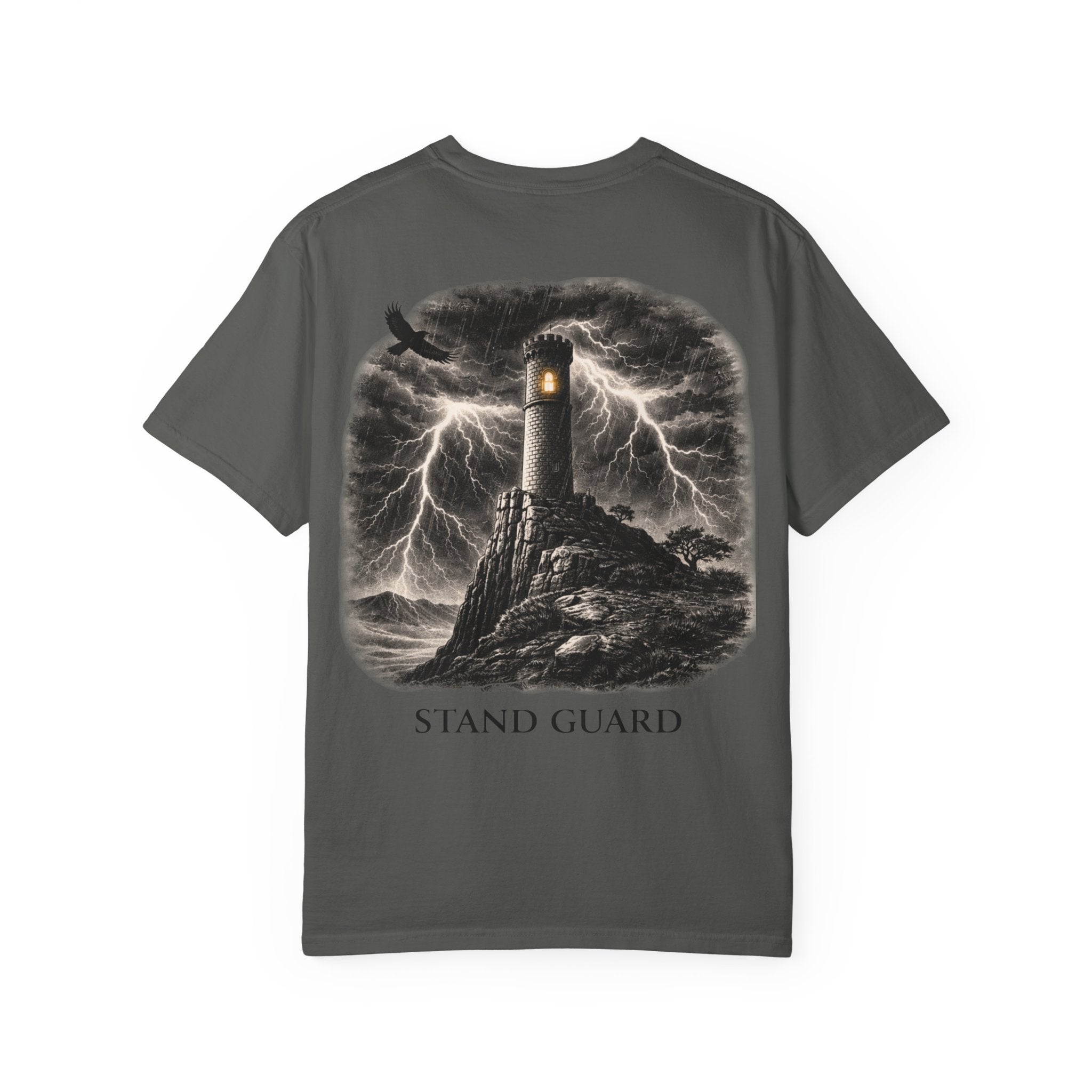 Stand Guard Watchtower Tee – Storm Watchtower Graphic Streetwear T-Shirt