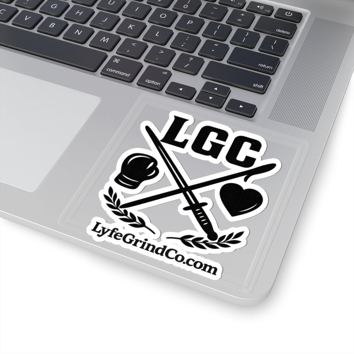 LGC Faith & Discipline Vinyl Car Decal | Christian Rear Window Sticker | Matte White Minimal Logo