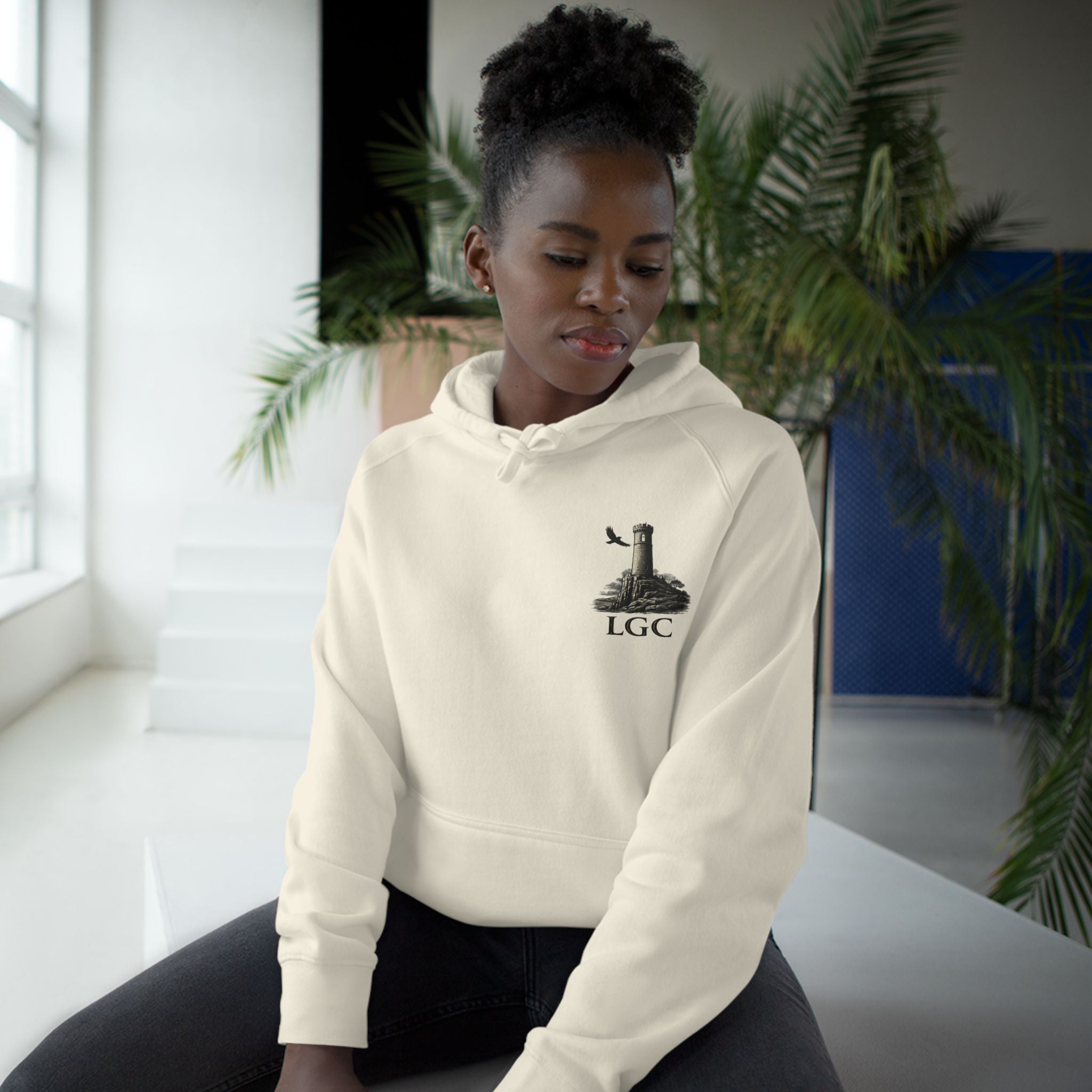 Lyfe Grind Co “Stand Guard” Watchtower Hoodie – Streetwear Graphic Pullover, Discipline & Resilience Hoodie, Minimal Front / Bold Back Sweatshirt