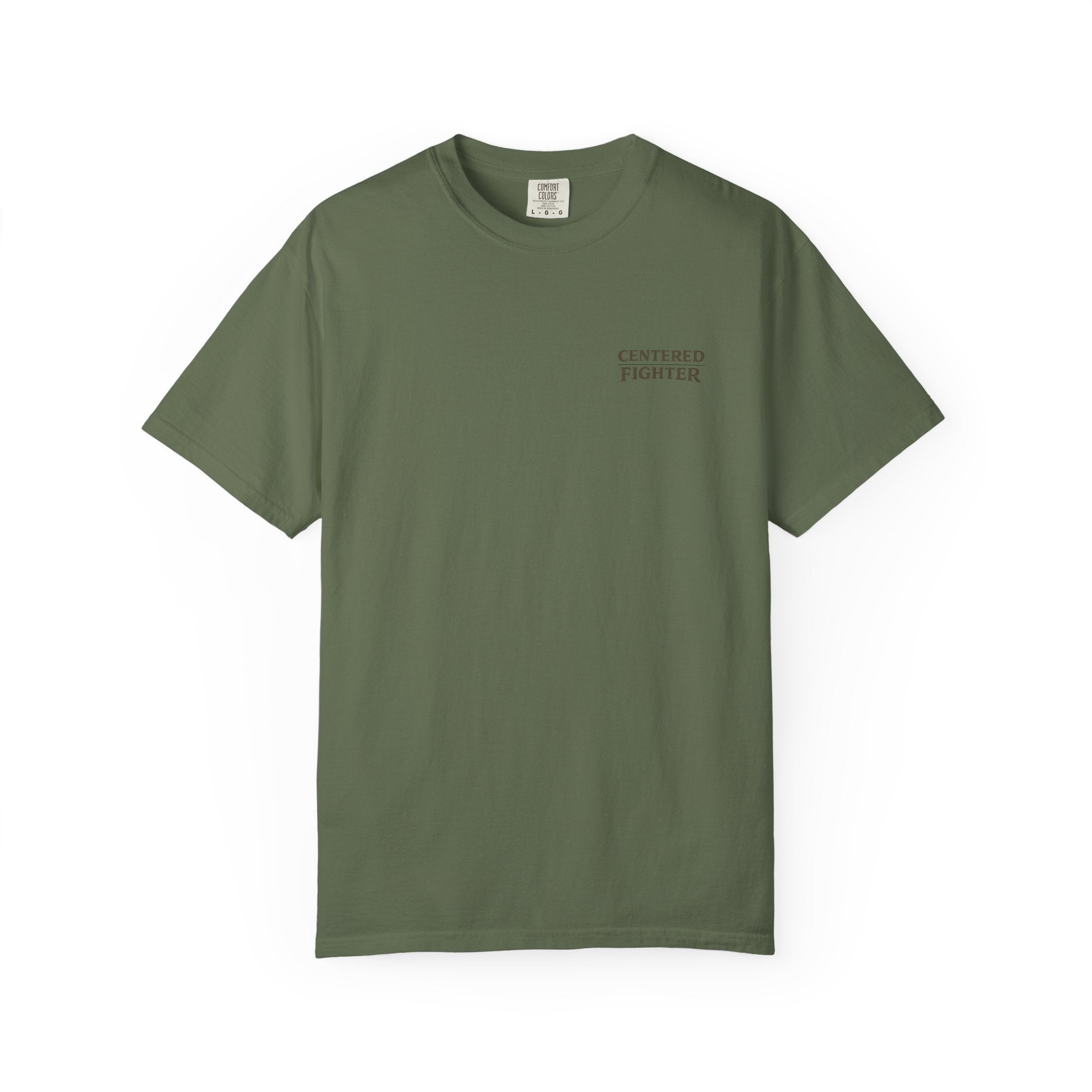 Centered Fighter Tee – LyfeGrind Co. | Angles Over Emotion | Geometric Balance Series