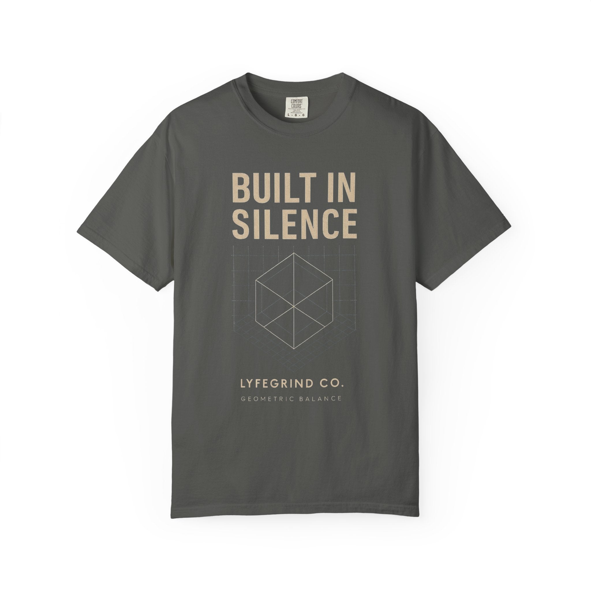 Built In Silence Tee – LyfeGrind Co. | Geometric Balance Series