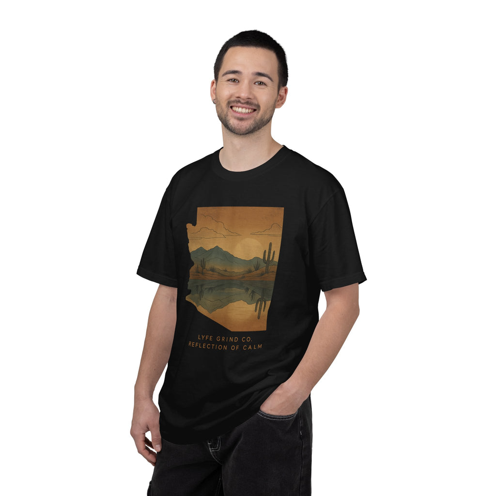 Reflection of Calm – Comfort Colors® 1717 Desert Art Tee | Lyfe Grind Co.