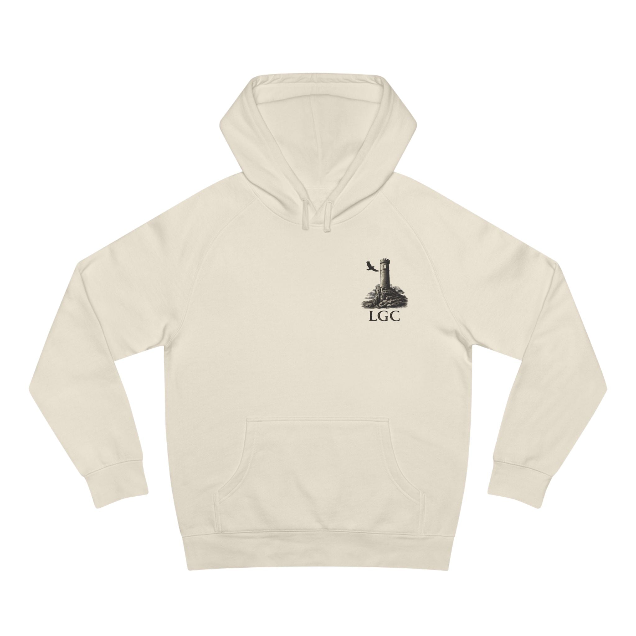 Lyfe Grind Co “Stand Guard” Watchtower Hoodie – Streetwear Graphic Pullover, Discipline & Resilience Hoodie, Minimal Front / Bold Back Sweatshirt