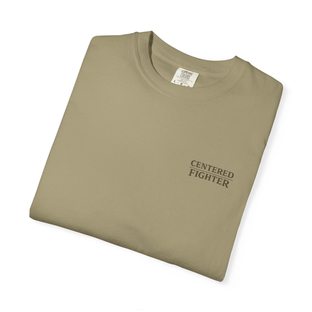 Centered Fighter Tee – LyfeGrind Co. | Angles Over Emotion | Geometric Balance Series
